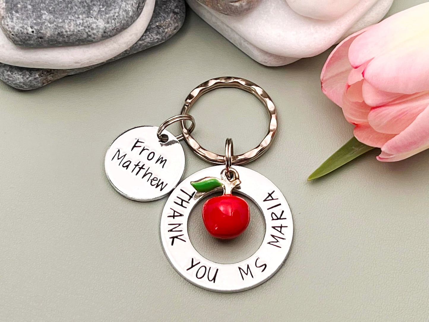 'Thank You Teacher' Keyring