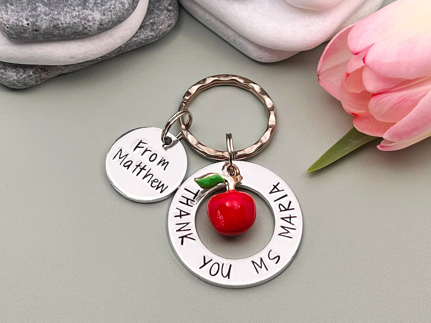 'Thank You Teacher' Keyring