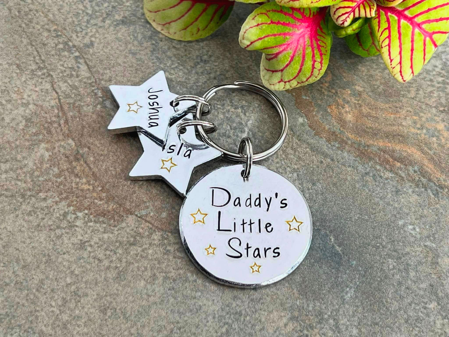 'Daddy's little stars' Keyring