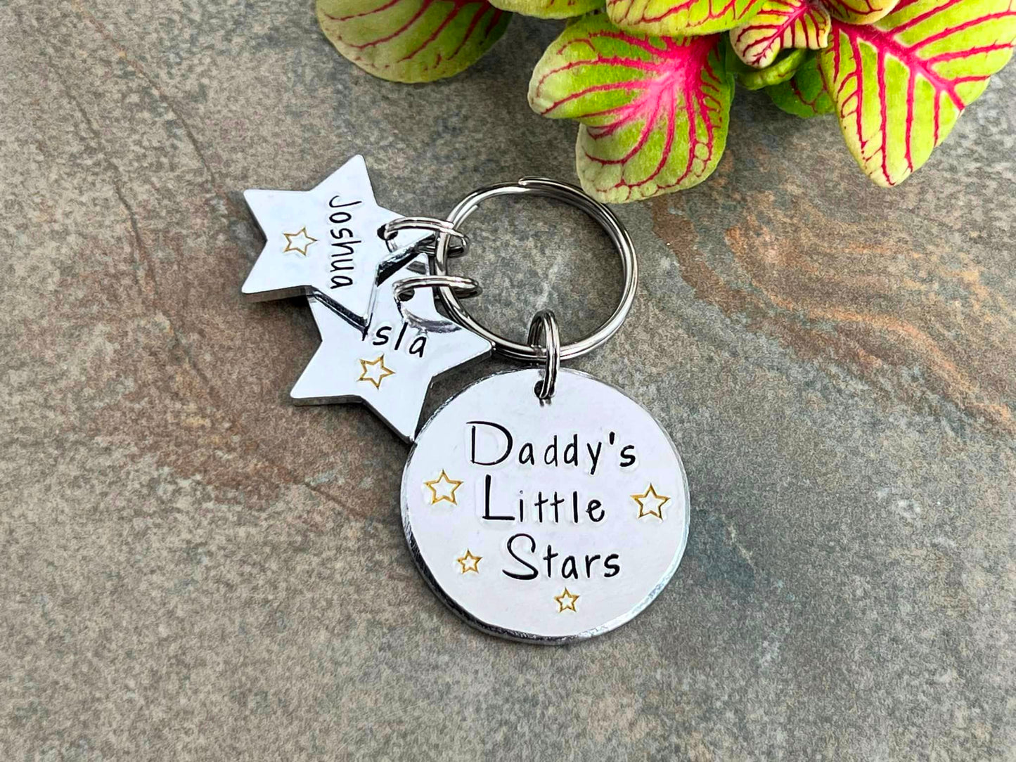 'Daddy's little stars' Keyring