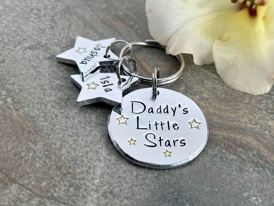 'Daddy's little stars' Keyring