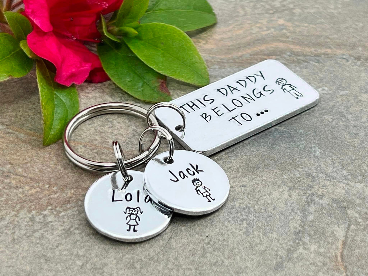 'This Daddy Belongs To' Keyring