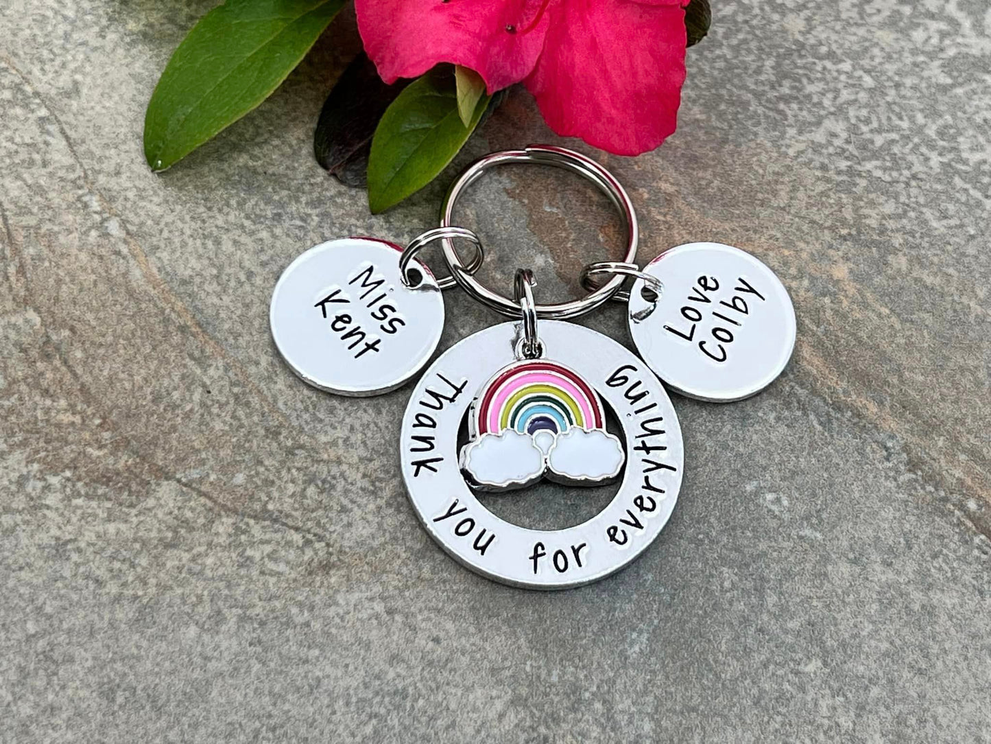 'Thank you for everything' Teacher's Keyring