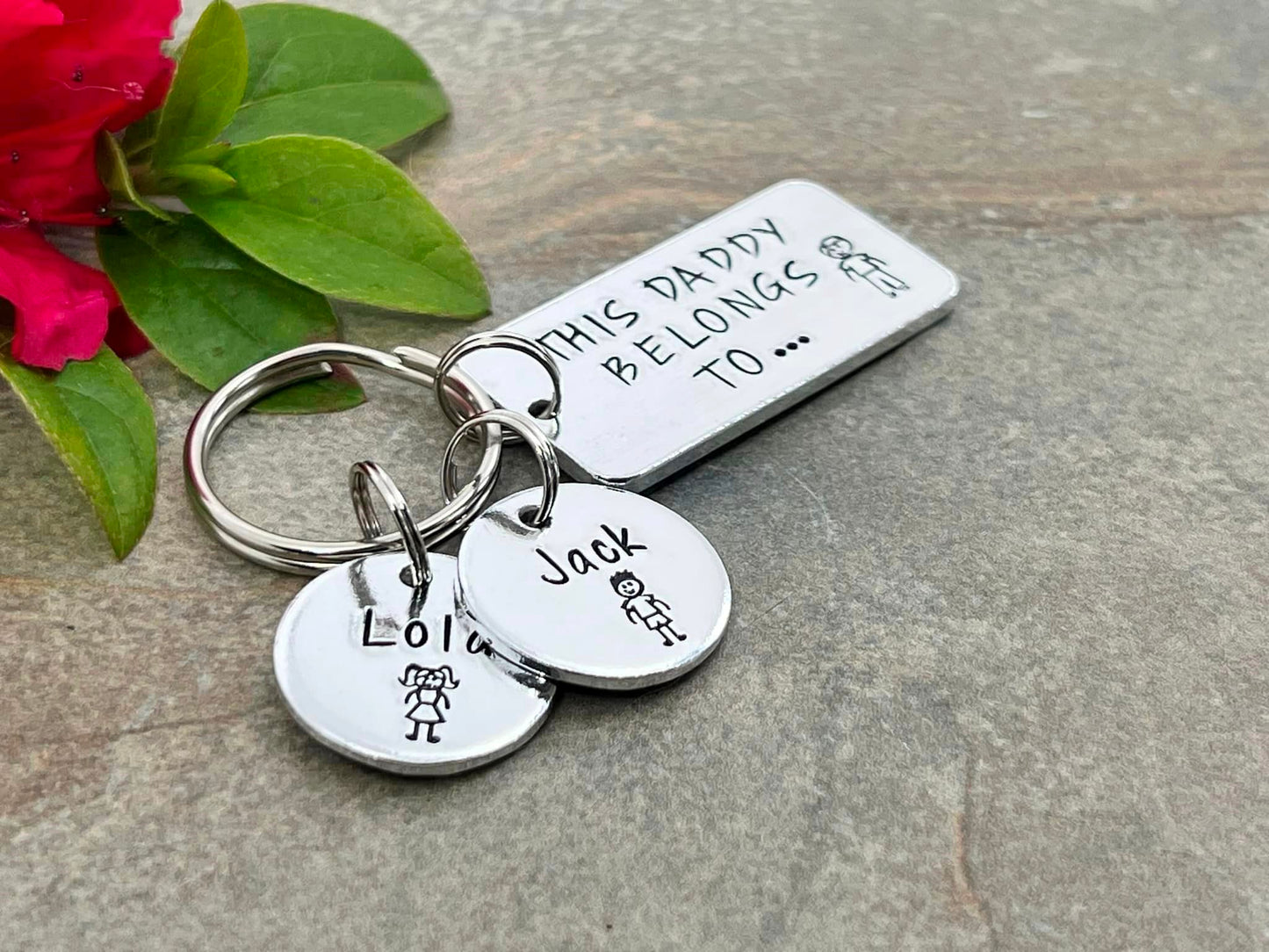 'This Daddy Belongs To' Keyring