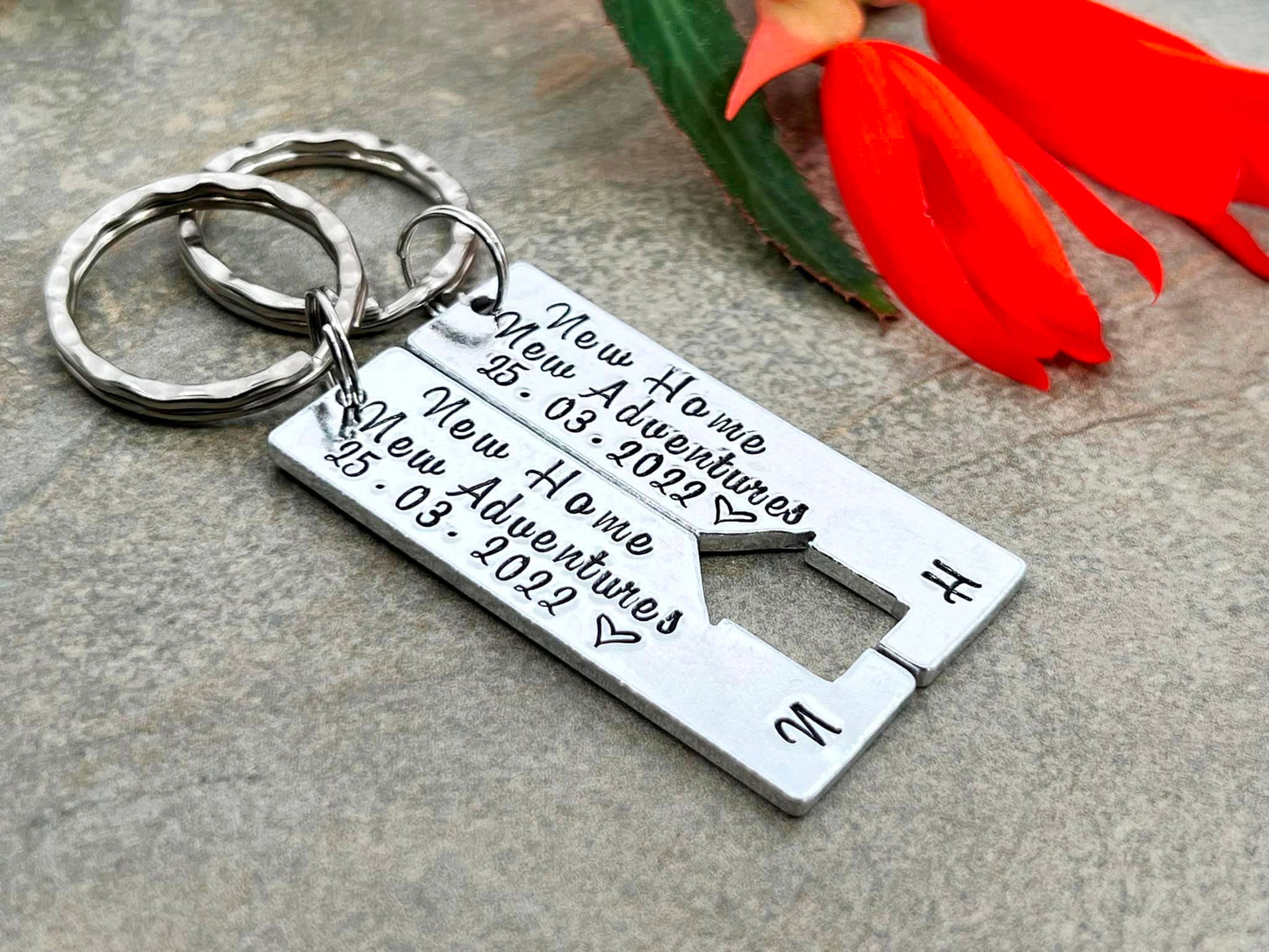 New Home New Adventures Keyring Set