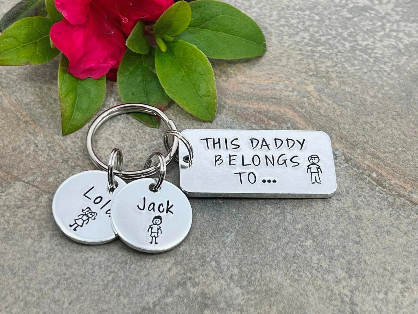 'This Daddy Belongs To' Keyring