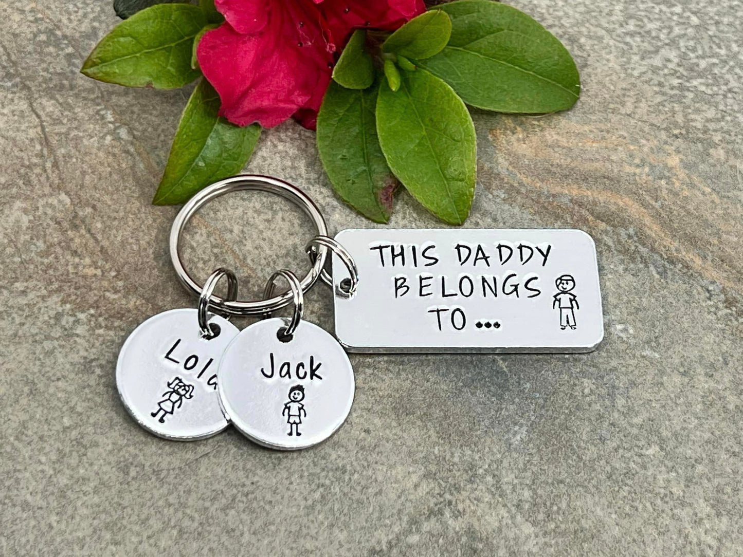 'This Daddy Belongs To' Keyring