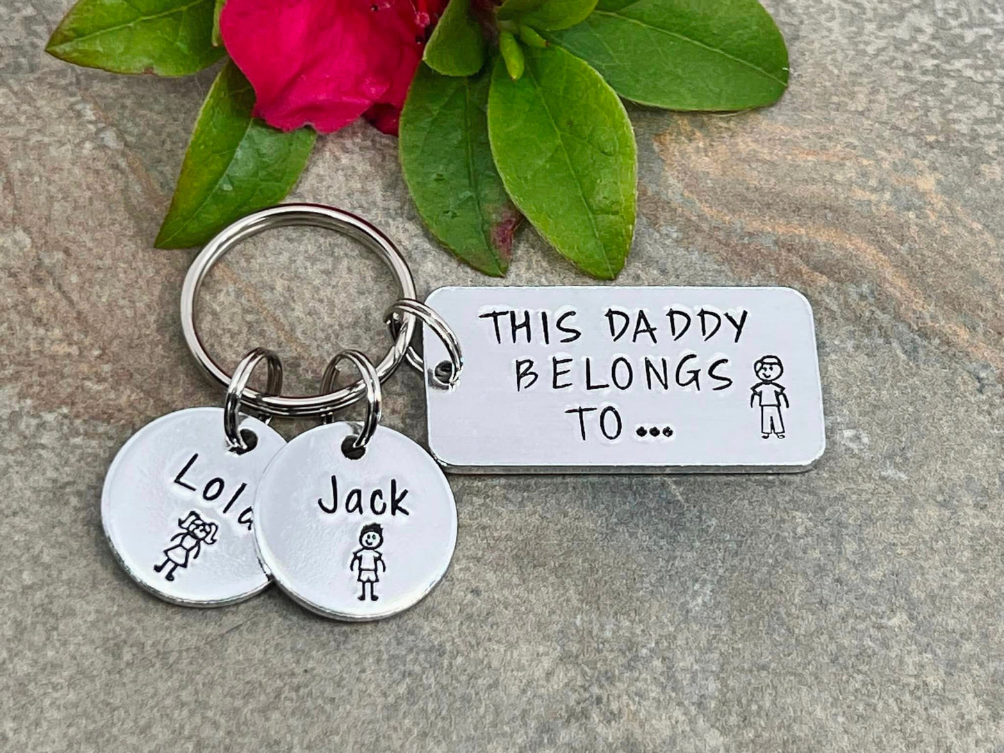 'This Daddy Belongs To' Keyring