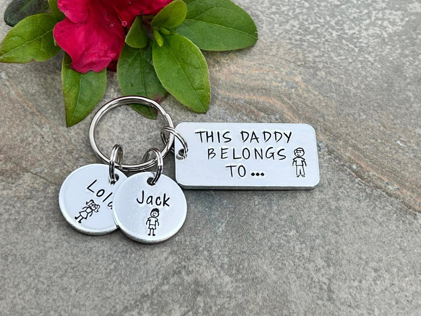 'This Daddy Belongs To' Keyring