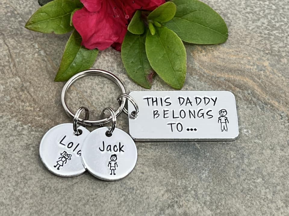 'This Daddy Belongs To' Keyring