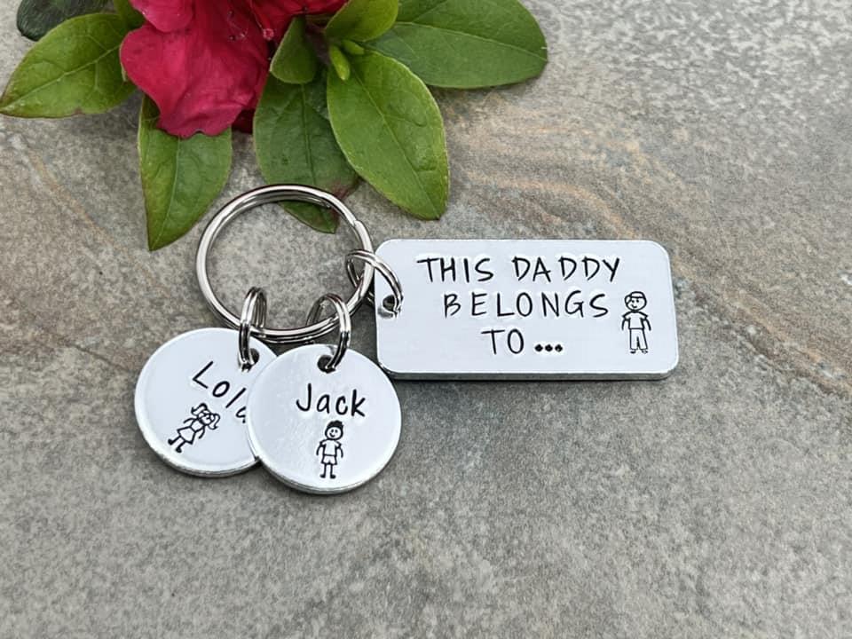 'This Daddy Belongs To' Keyring