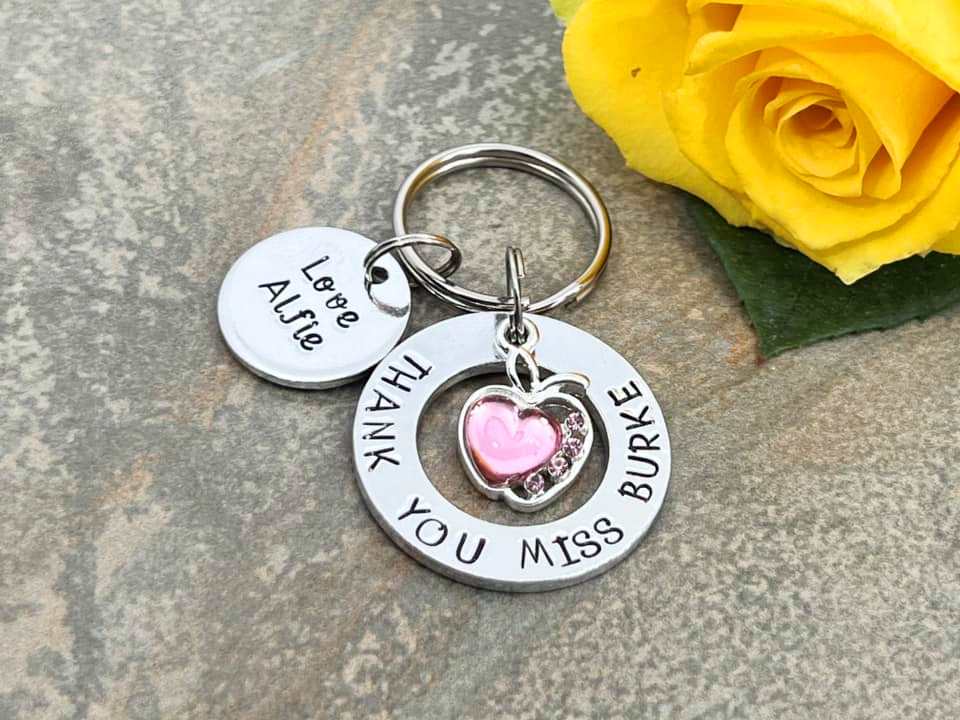 'Thank You Teacher' Teacher's Keyring