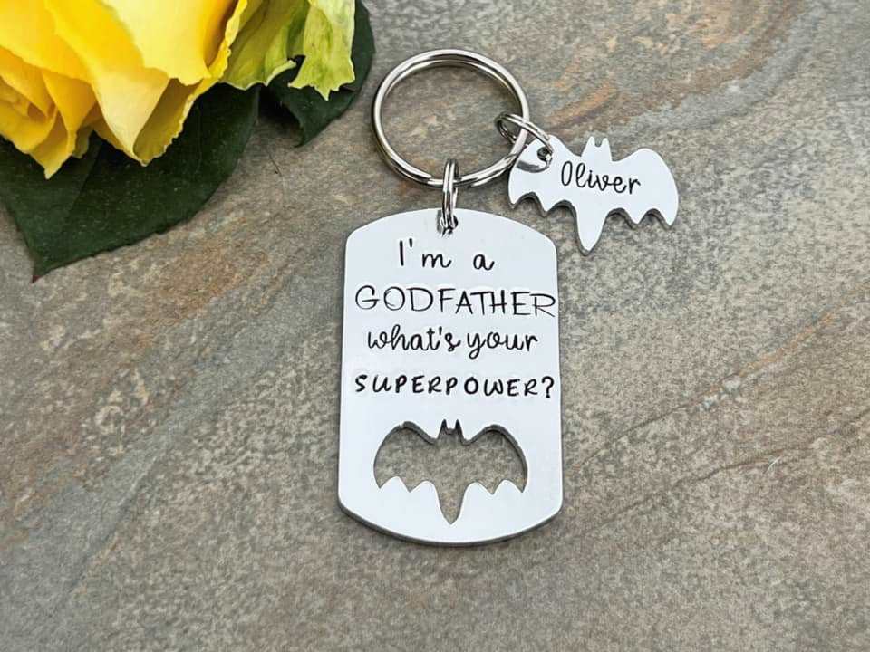 'I'm a Godfather What's Your Superpower' Keyring