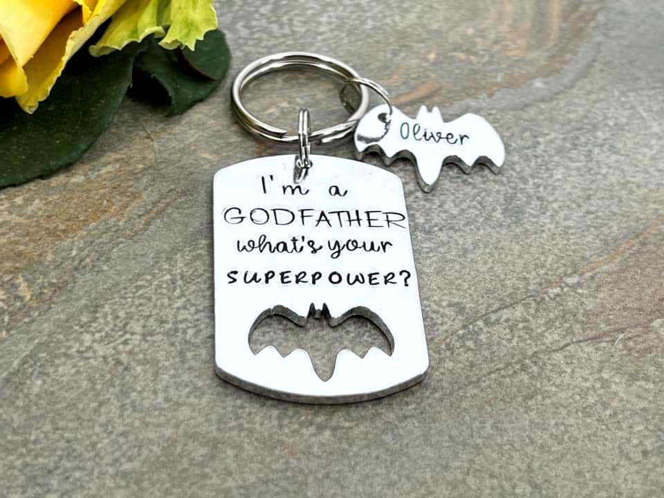 'I'm a Godfather What's Your Superpower' Keyring