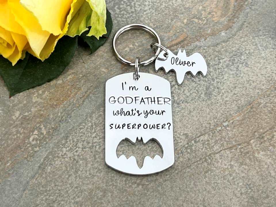 'I'm a Godfather What's Your Superpower' Keyring