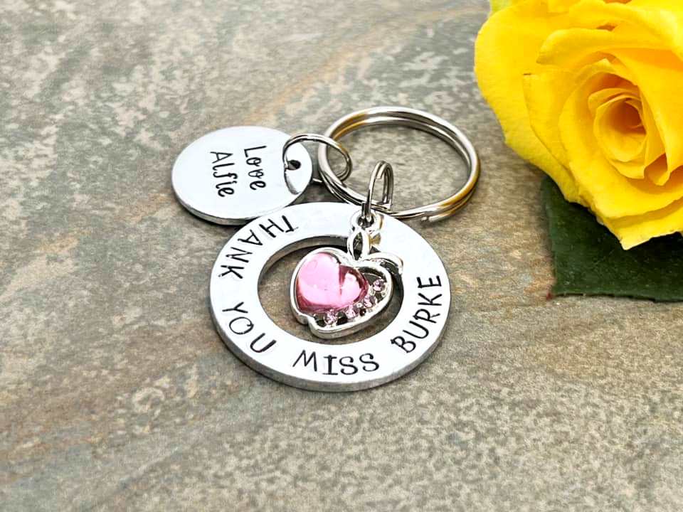'Thank You Teacher' Teacher's Keyring