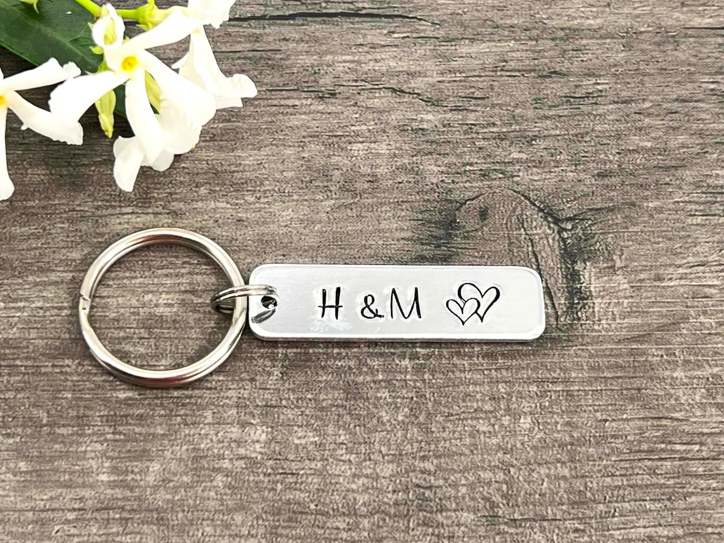 Initial Couple's Keyring