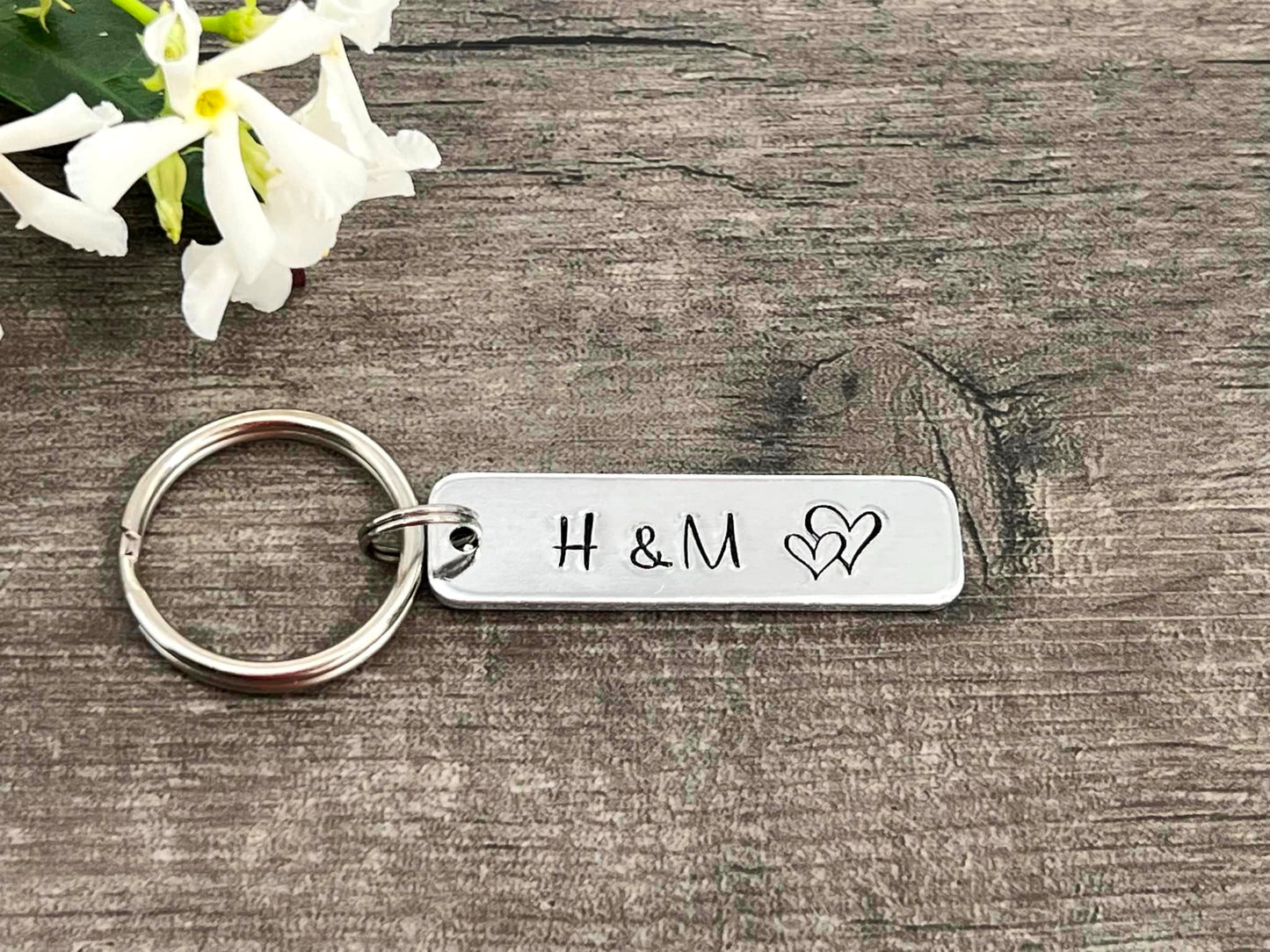 Initial Couple's Keyring
