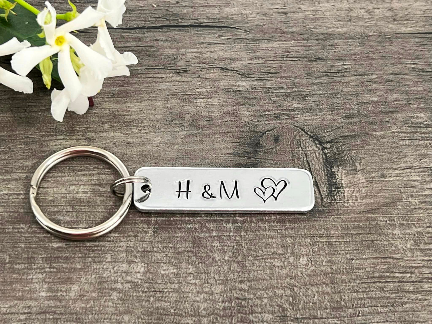 Initial Couple's Keyring