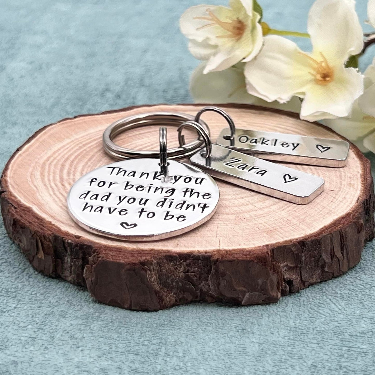 Personalised Stepdad Keyring