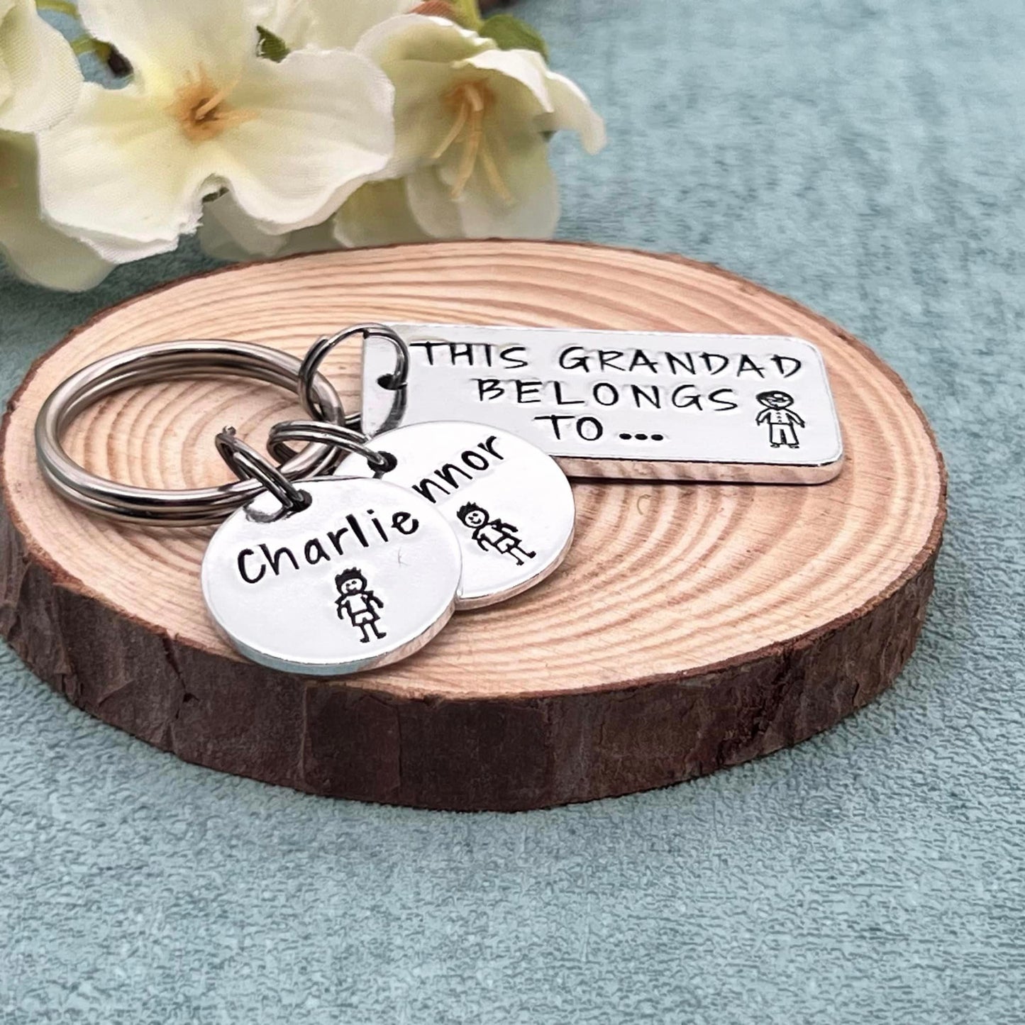 'This Grandad Belongs To' Keyring