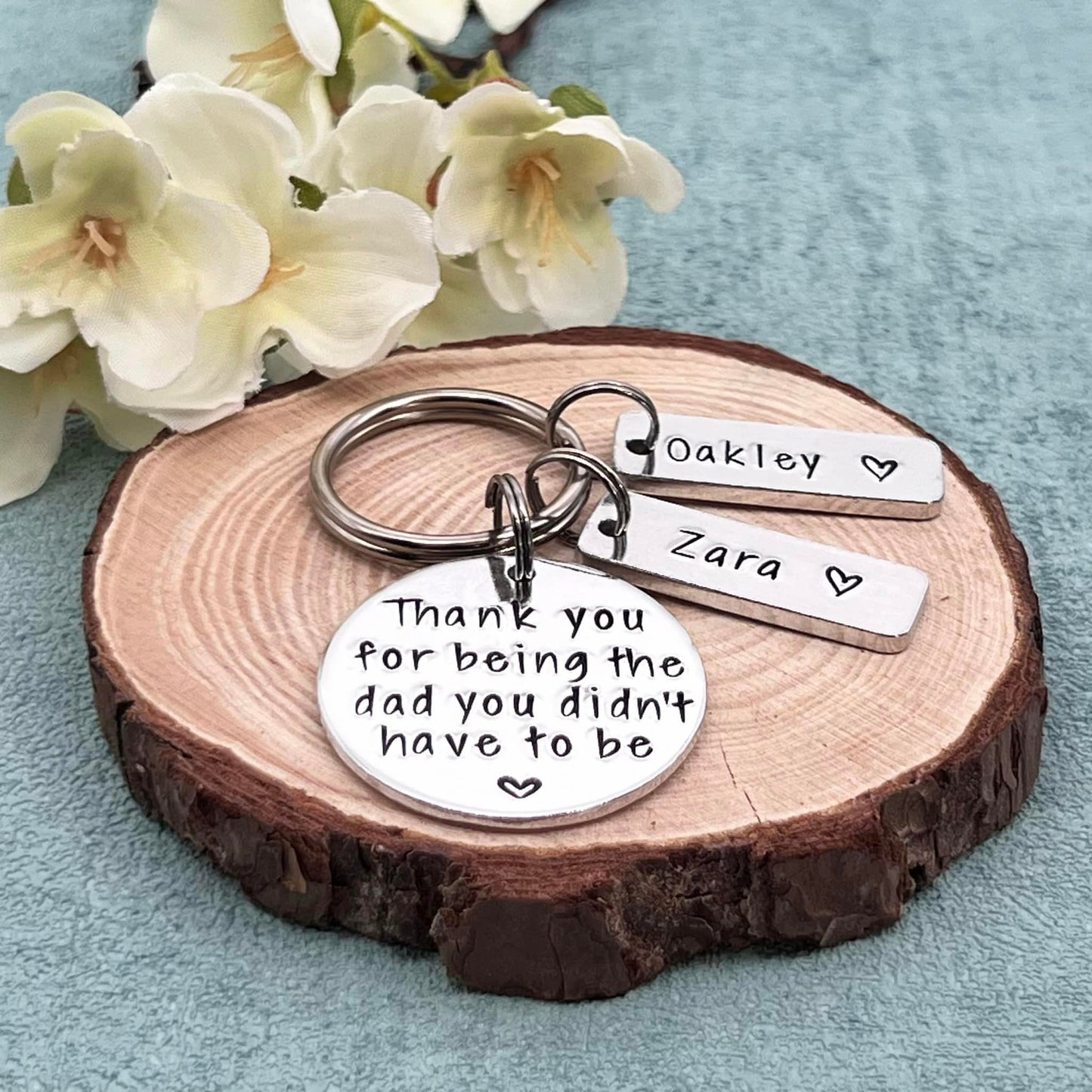 Personalised Stepdad Keyring