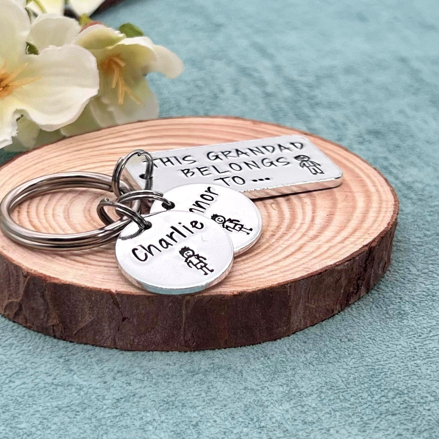 'This Grandad Belongs To' Keyring