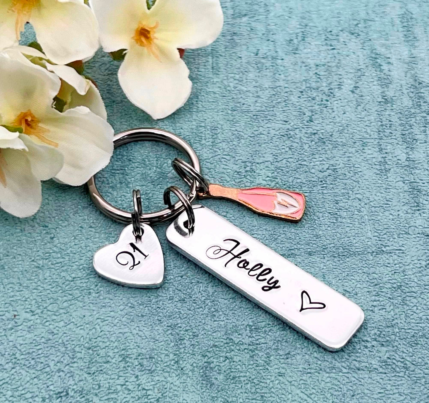 Girls 21st Birthday Gift, 21st Birthday Keyring, Personalised Birthday Keyring