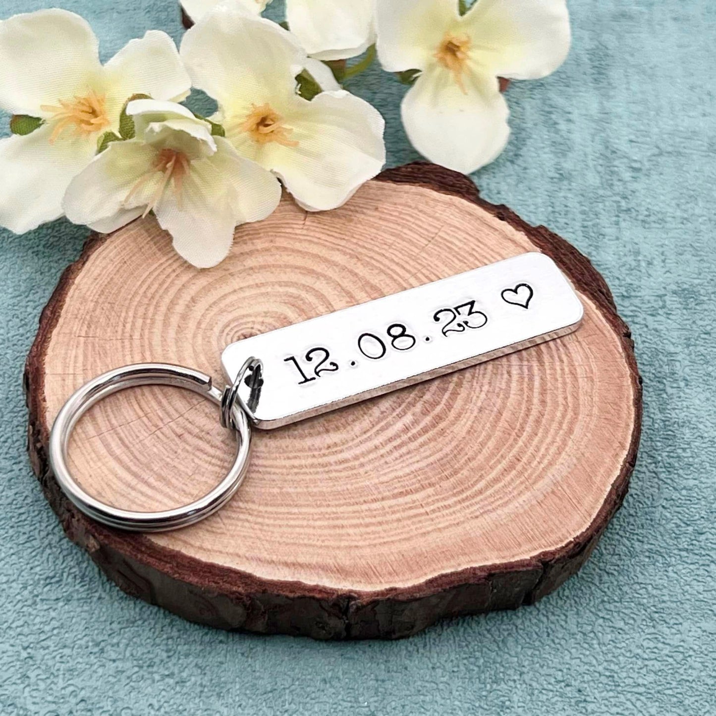 Special Date Couple's Keyring