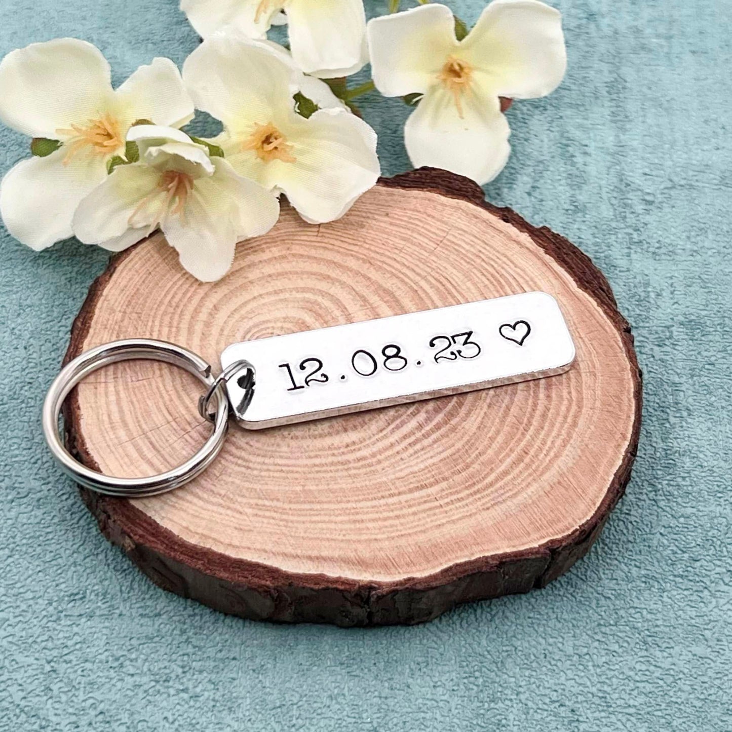 Special Date Couple's Keyring
