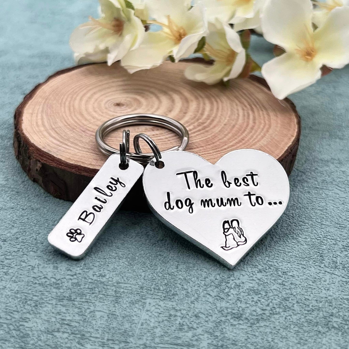 Best Dog Mum Keyring