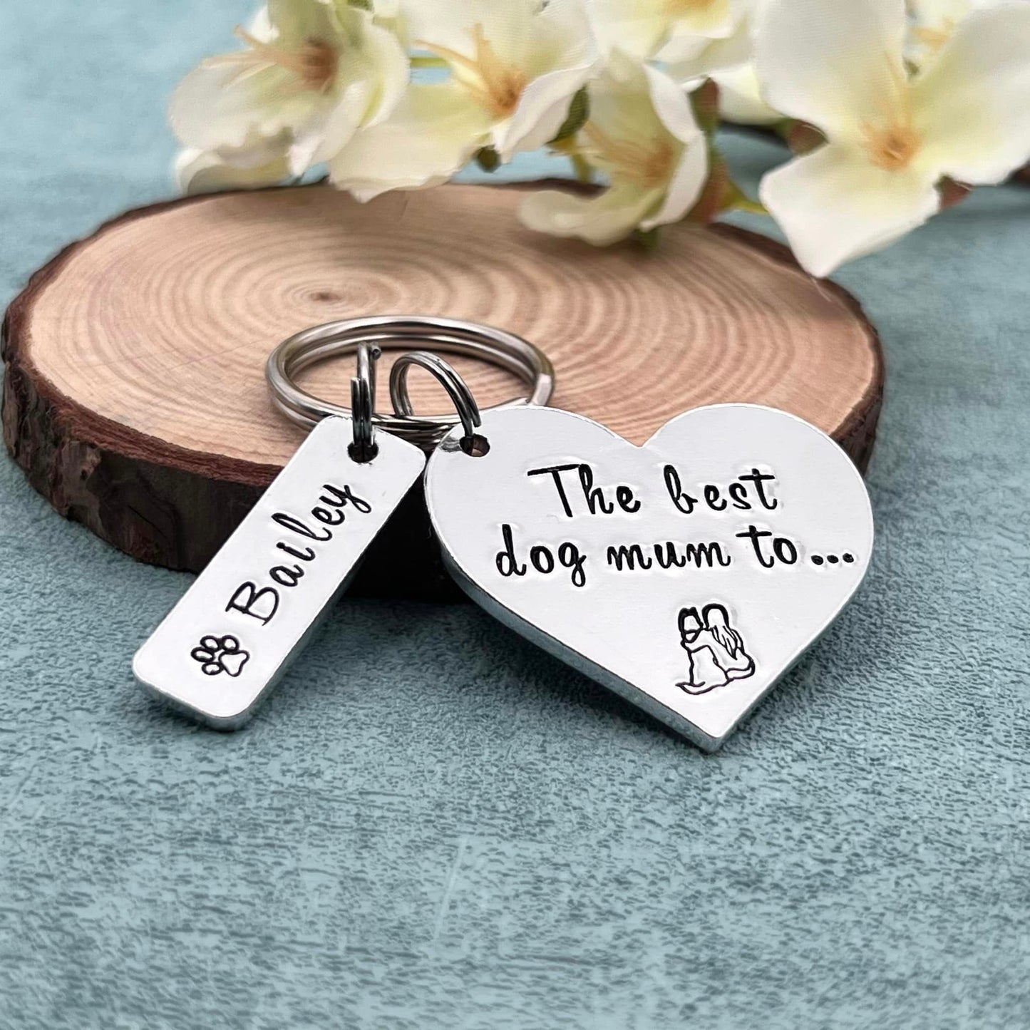 Best Dog Mum Keyring