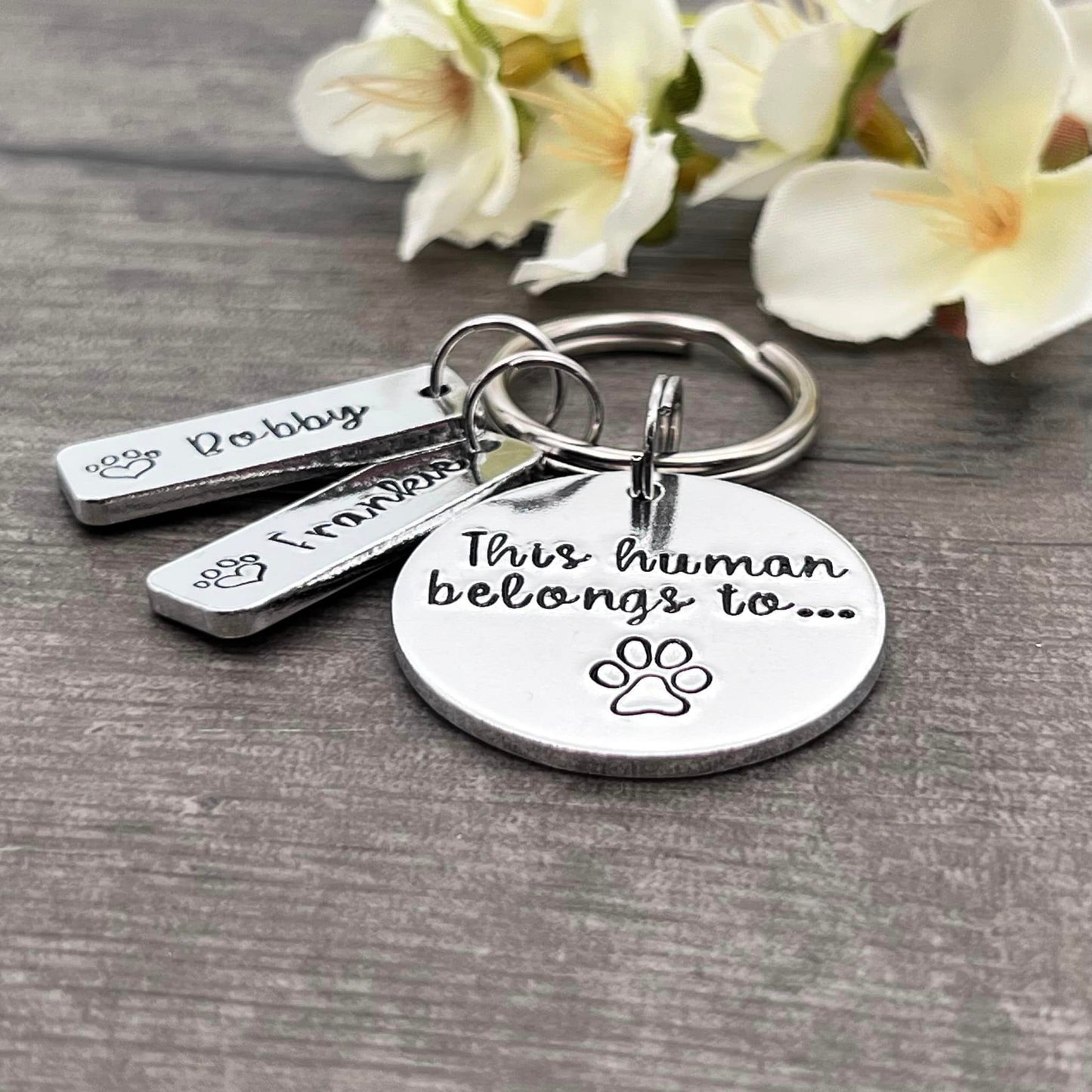 'This Human Belongs To' Keyring
