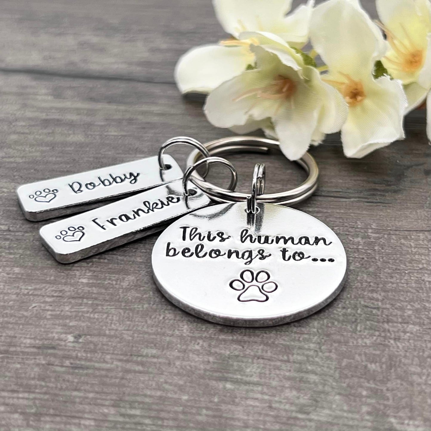 'This Human Belongs To' Keyring
