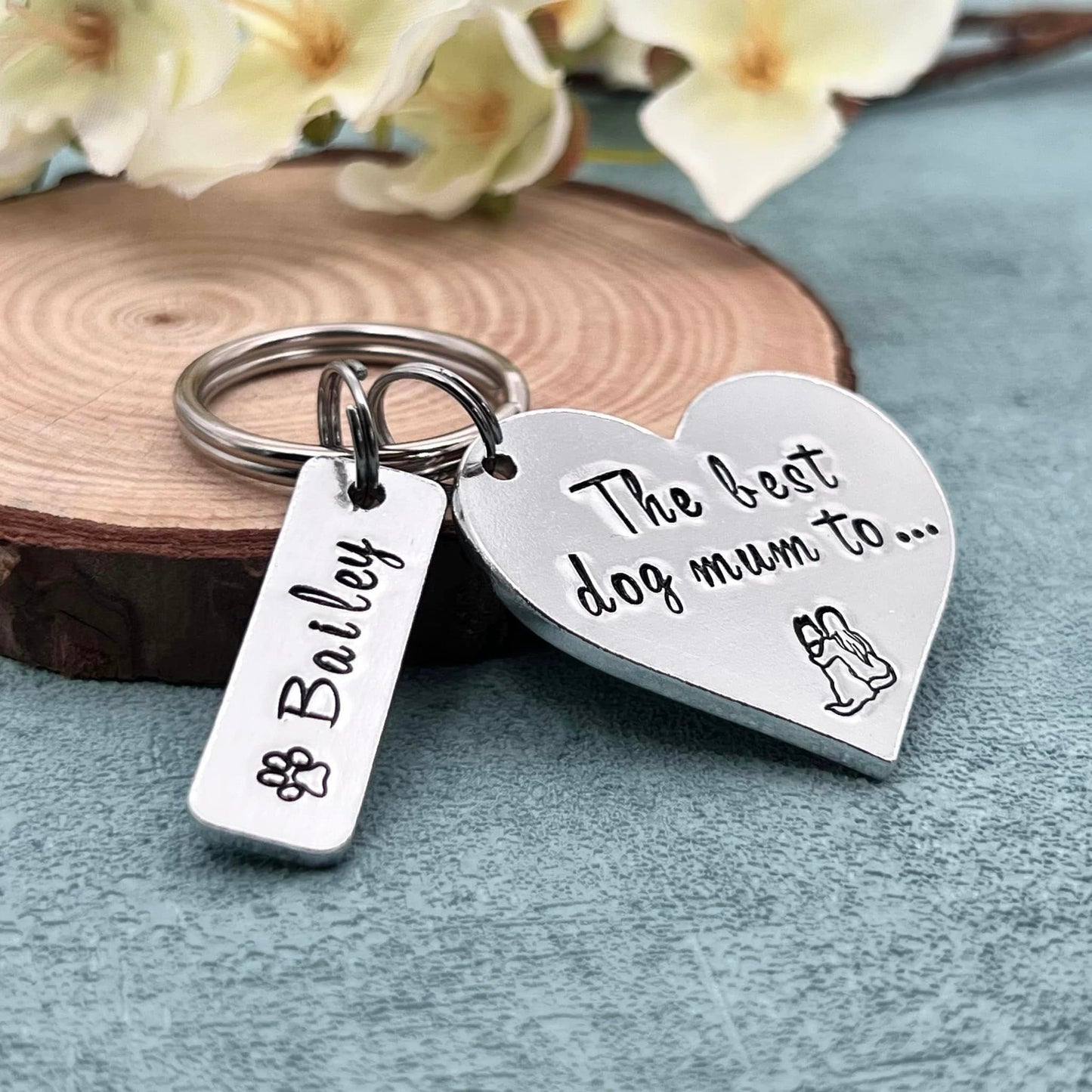 Best Dog Mum Keyring