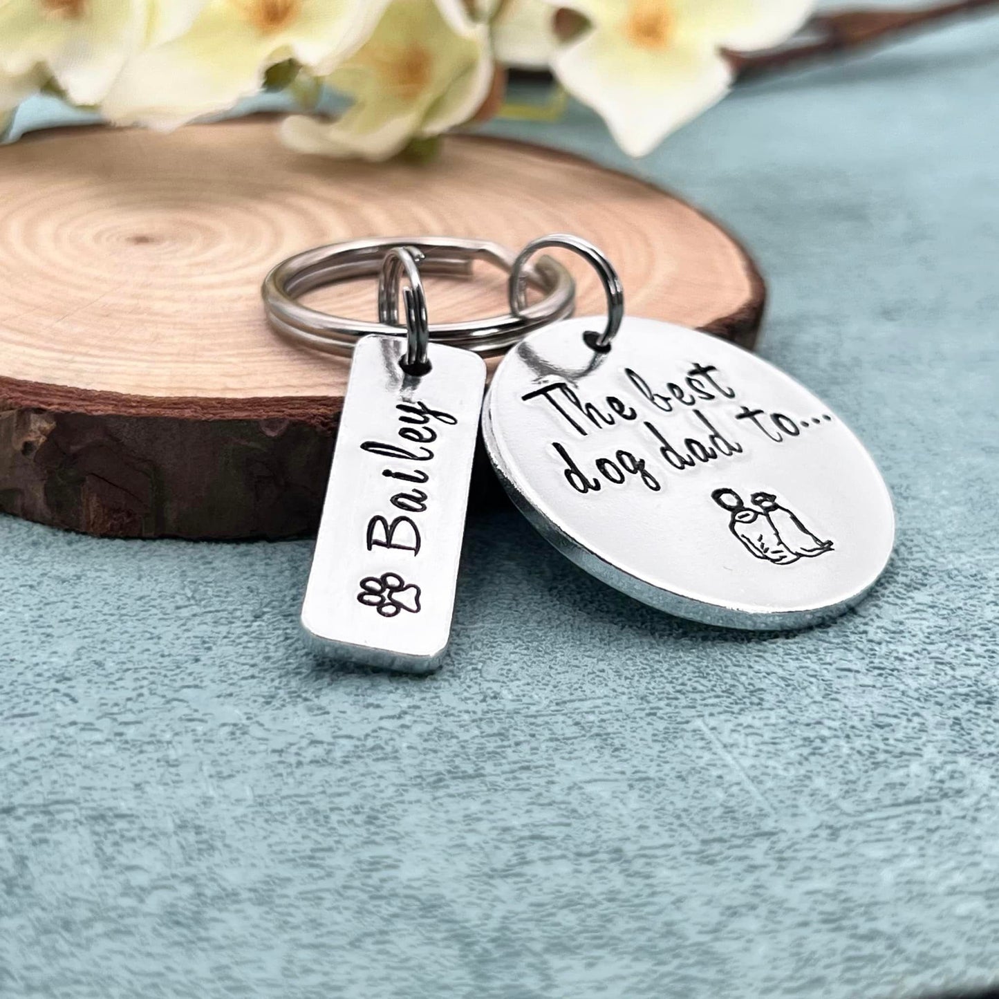 Best Dog Dad Keyring