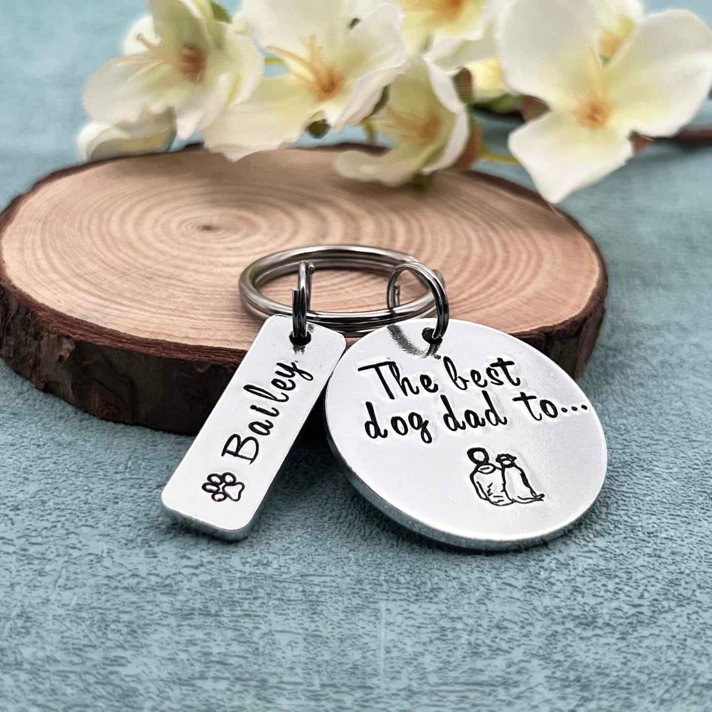 Best Dog Dad Keyring