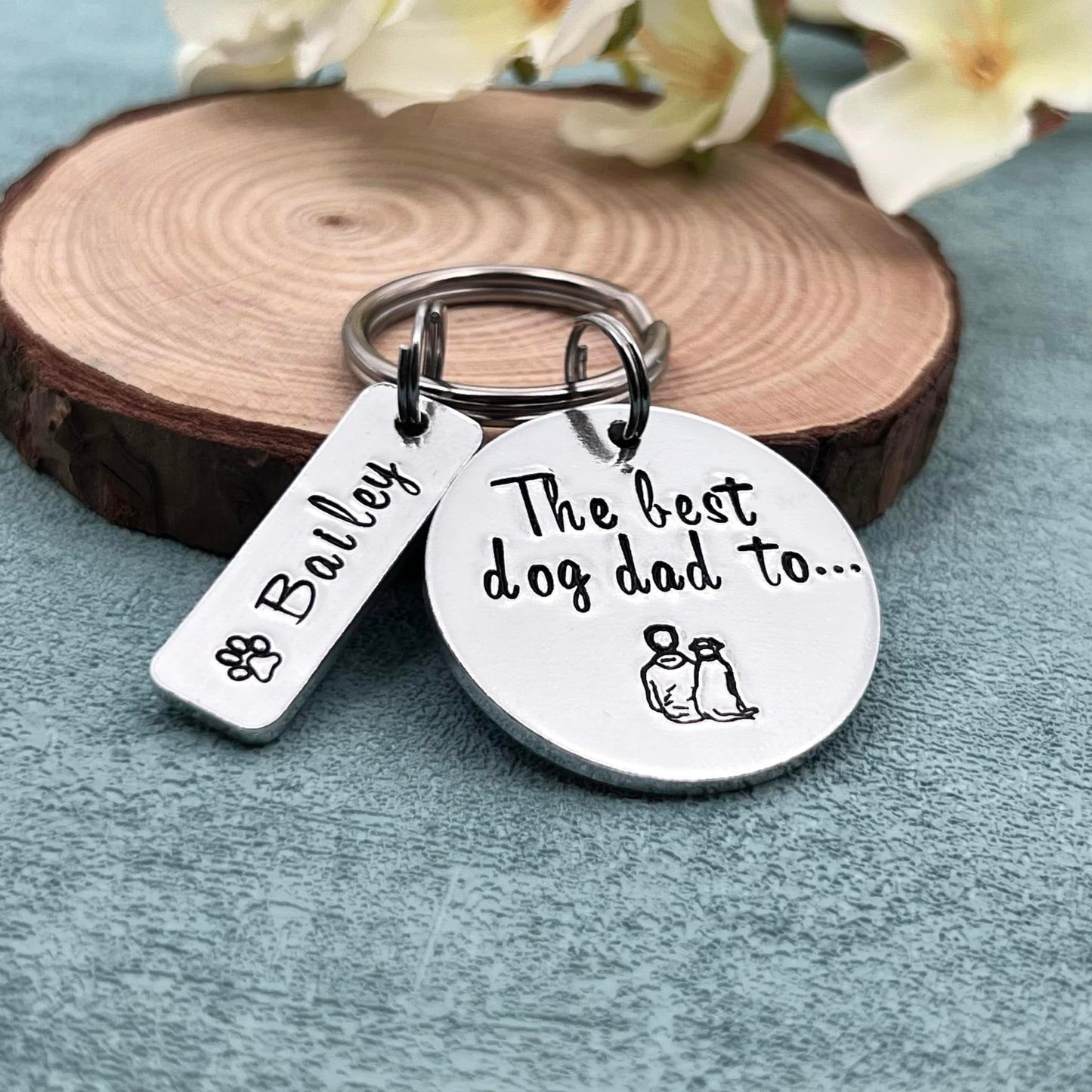 Best Dog Dad Keyring
