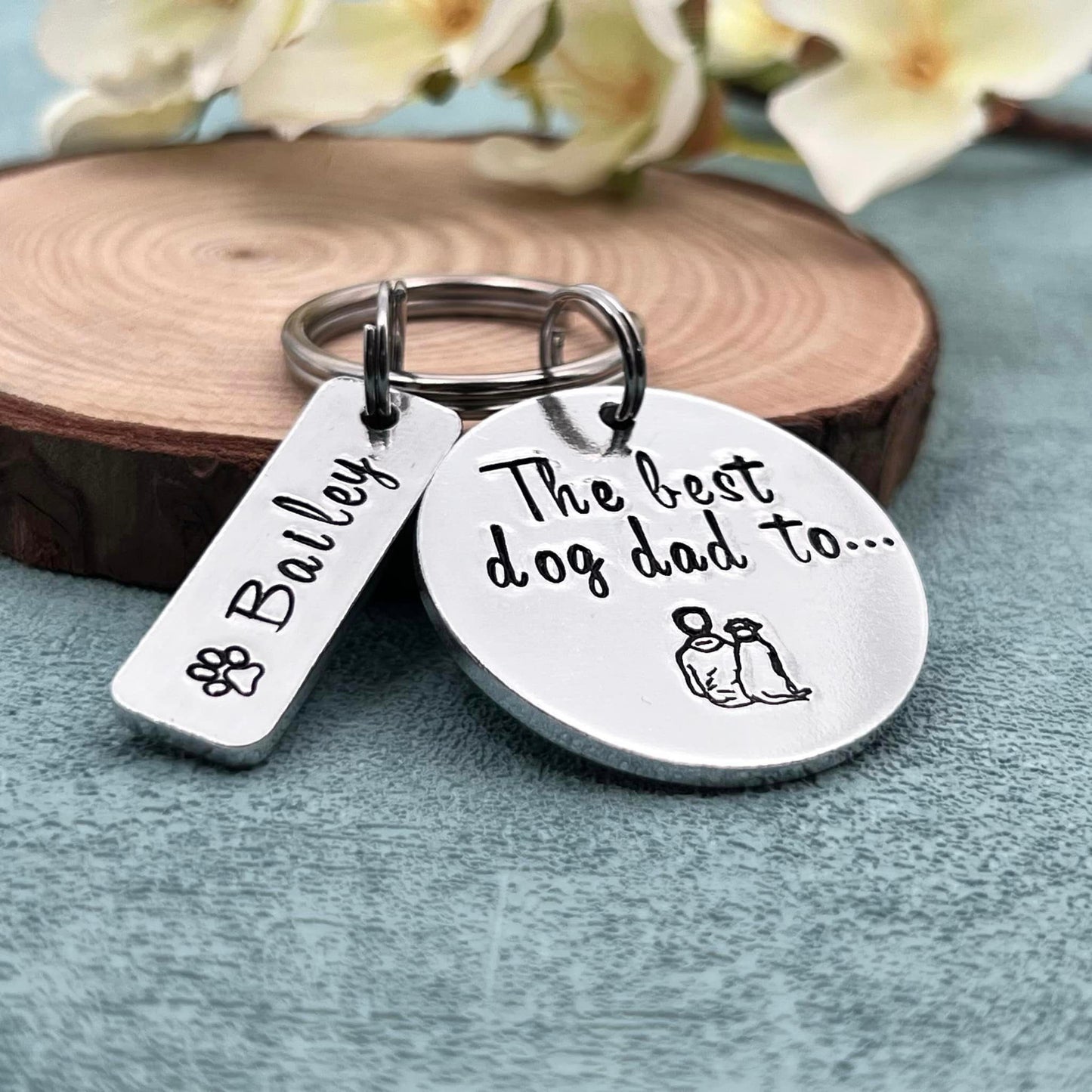 Best Dog Dad Keyring