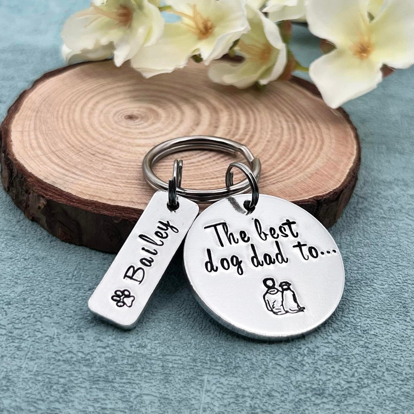Best Dog Dad Keyring