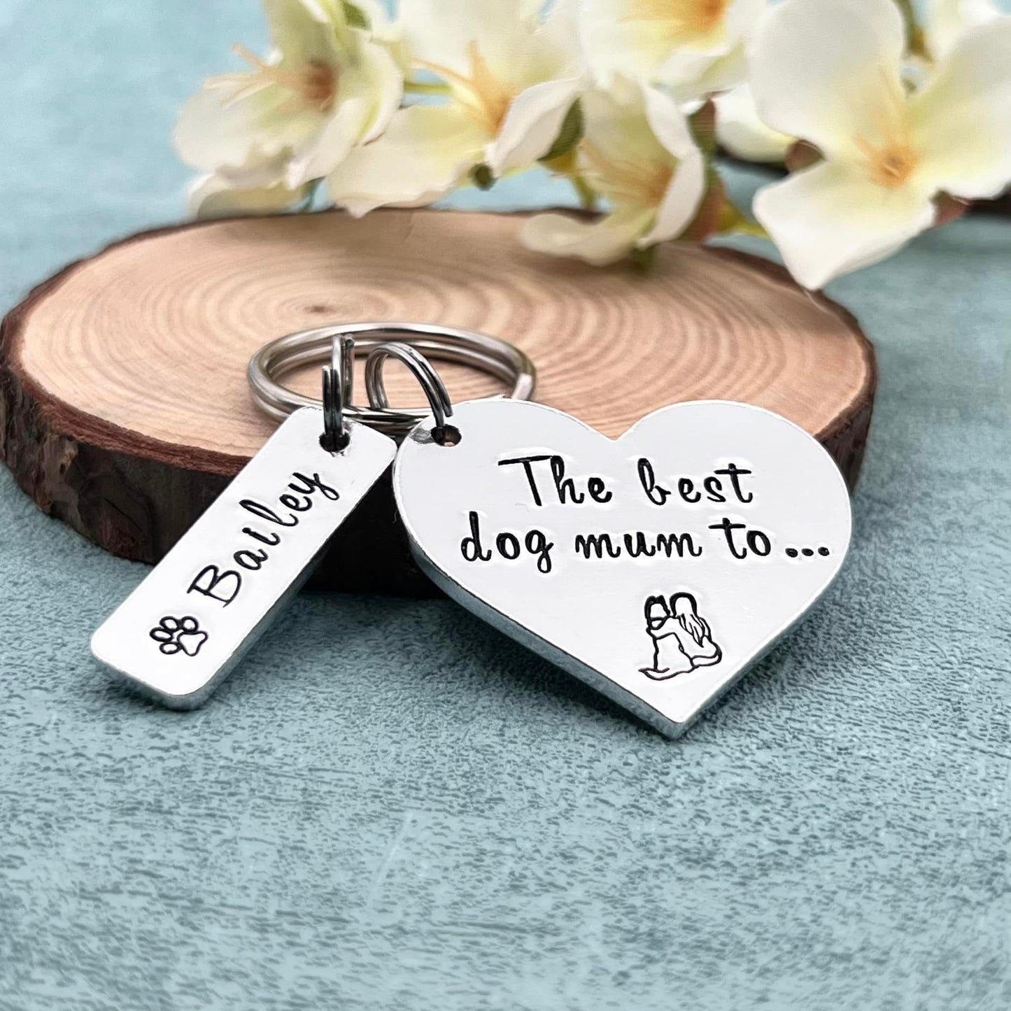Best Dog Mum Keyring