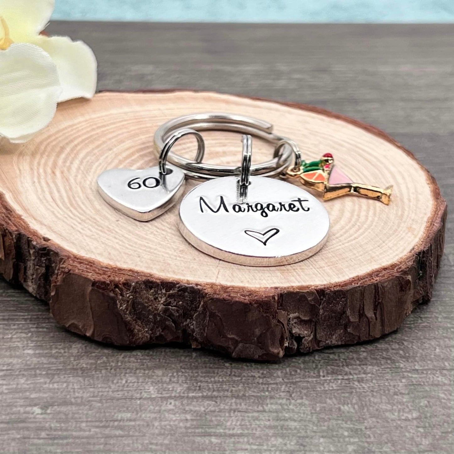 Womens 60th Birthday Keyring