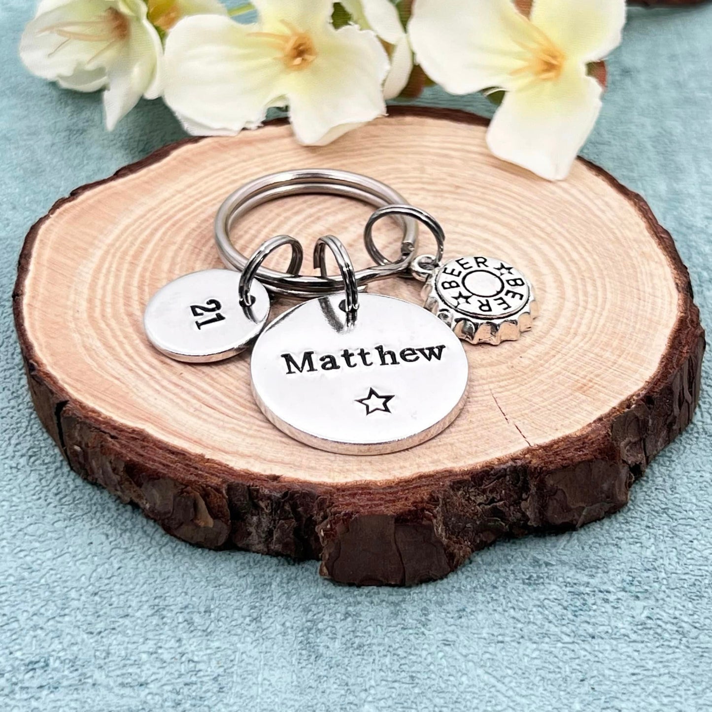 Mens Birthday Keyring