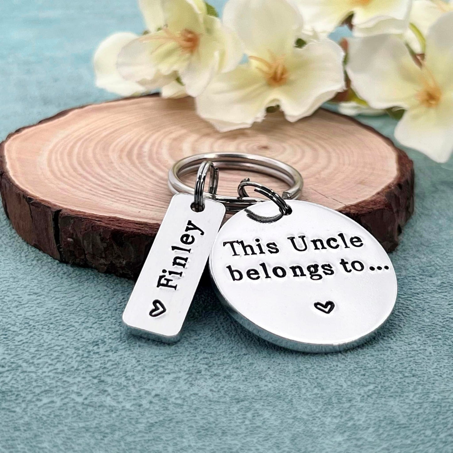 Uncle Gift, This Uncle Belongs To Keyring, Personalised Keyring for Him