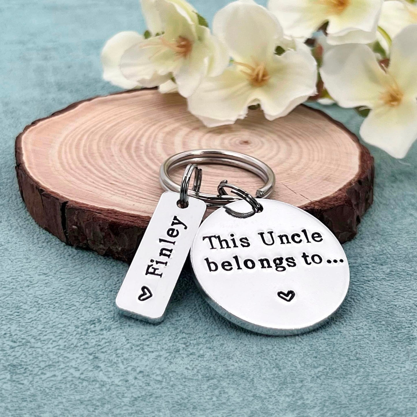 Uncle Gift, This Uncle Belongs To Keyring, Personalised Keyring for Him