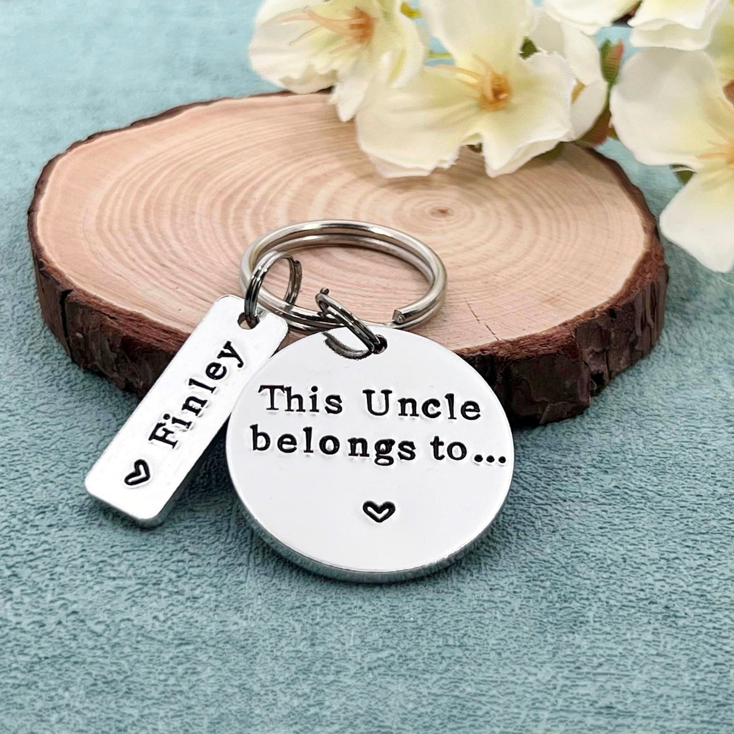 Uncle Gift, This Uncle Belongs To Keyring, Personalised Keyring for Him