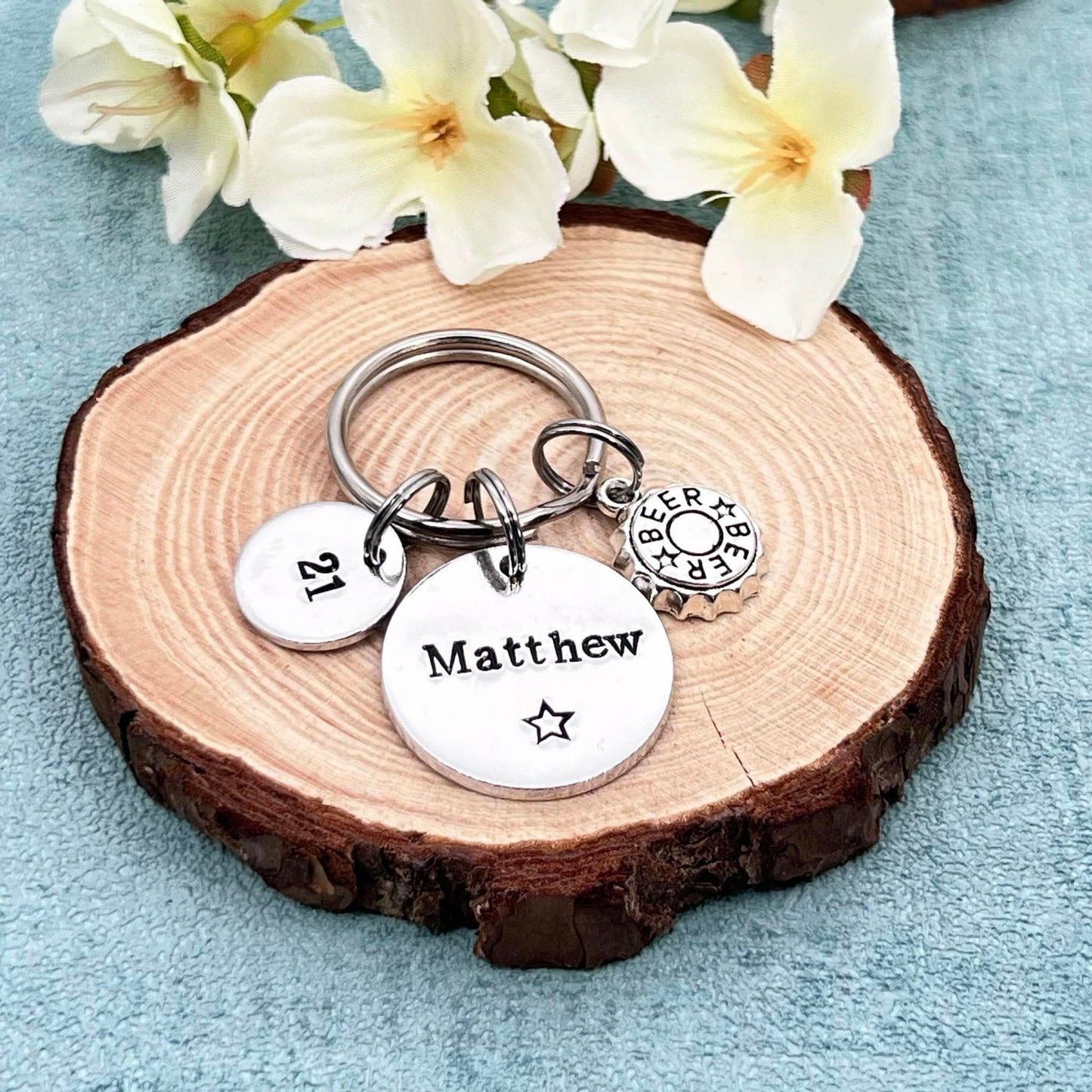 Mens Birthday Keyring