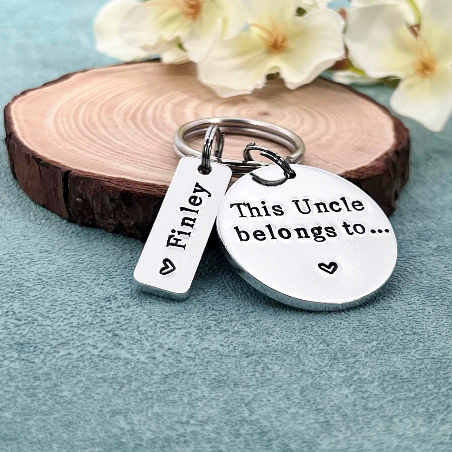 Uncle Gift, This Uncle Belongs To Keyring, Personalised Keyring for Him