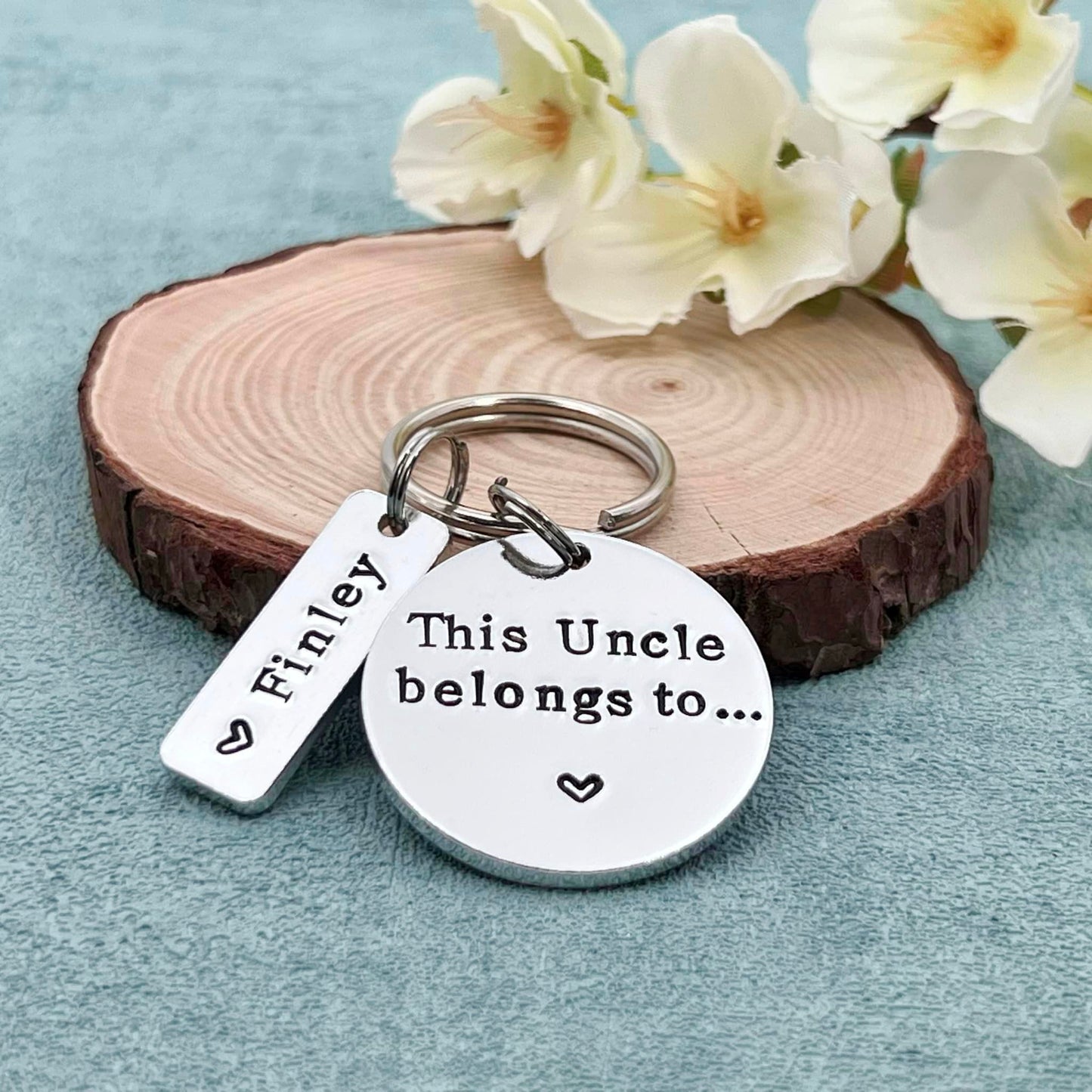 Uncle Gift, This Uncle Belongs To Keyring, Personalised Keyring for Him