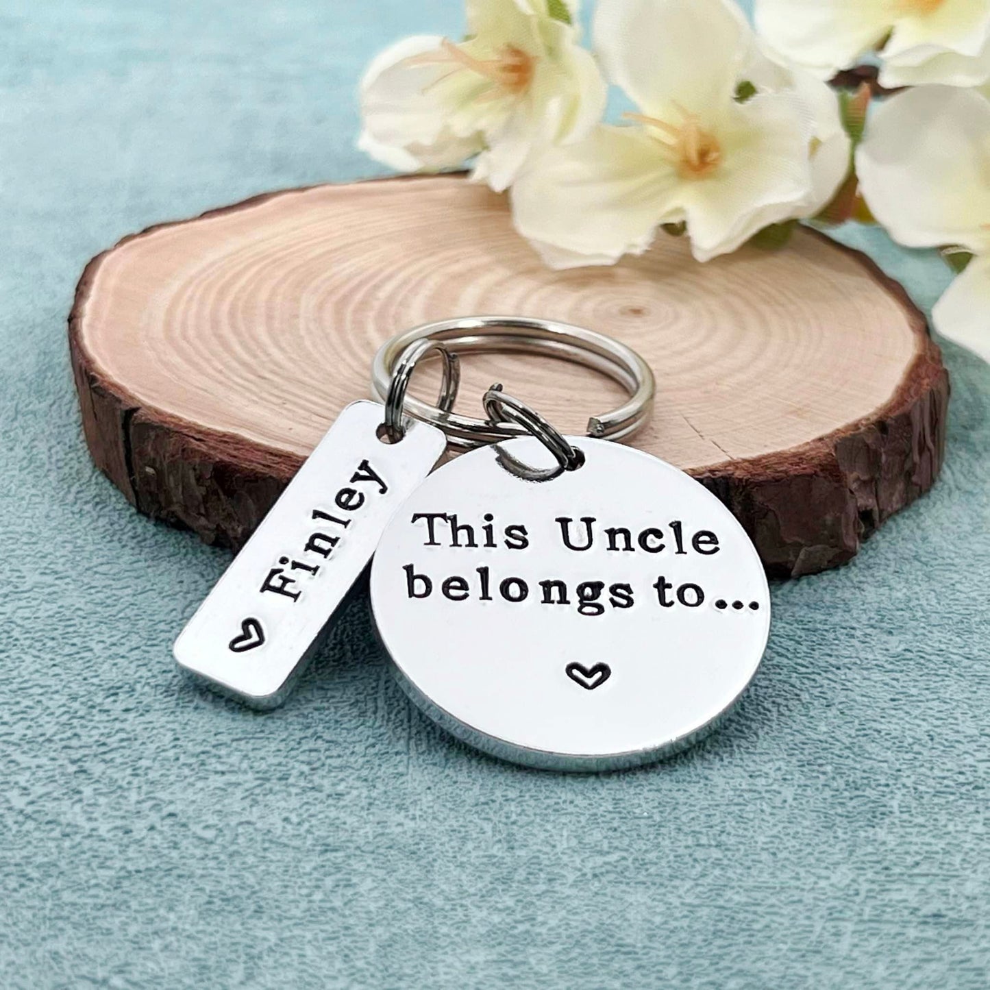 Uncle Gift, This Uncle Belongs To Keyring, Personalised Keyring for Him
